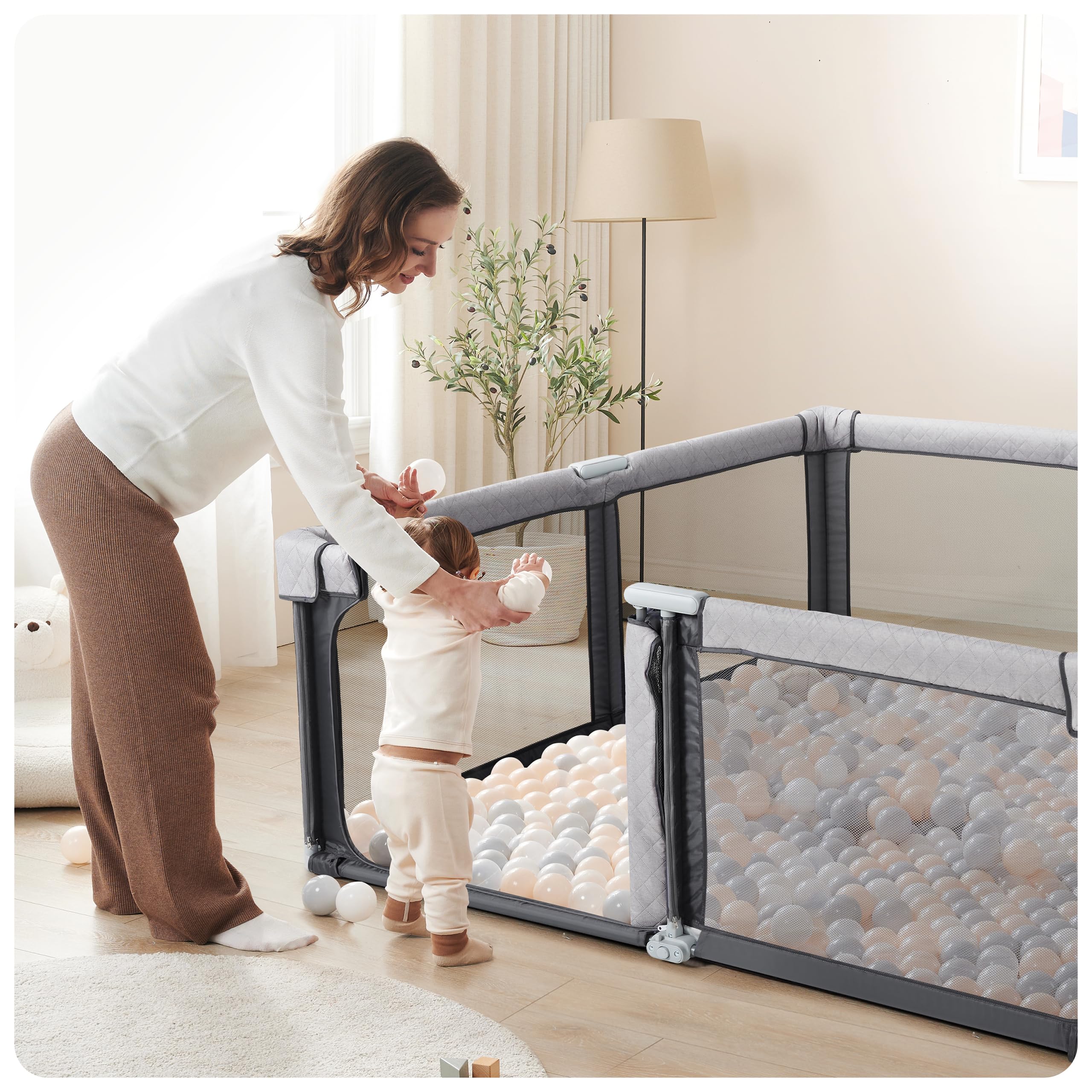 Sweeby Box per bambini, 150 x 180 cm (grigio siderale, 180 x 150)