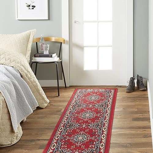 Miniatura 160 de Home Dynamix Premium Sakarya - Tapete tradicional con borde y medallón, gris, tapete rectangular de 7 pies 8 pulgadas x 10 pies 7 pulgadas Azul