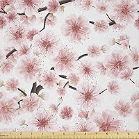 Vista 211 de Ambesonne Tela de Fiesta Popstar por Yarda, Estilo de Dibujos Animados Garabatos Dibujados a Mano Tema Musical Impresión de Arte Lineal, Tela