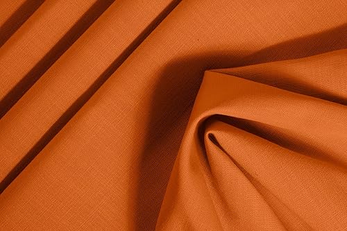 Miniatura 3 de D'Moksha - Juego de 4 manteles individuales de otoño de 14 x 19 pulgadas, color naranja para Acción de Gracias, Navidad, fiestas, tela reciclada con