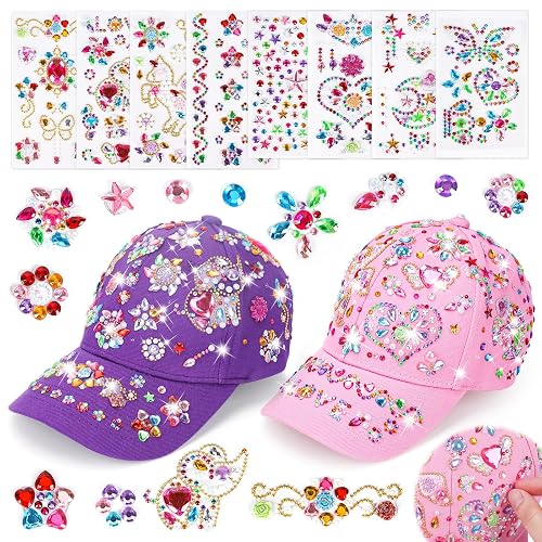 DIY Gem Baseball Cap Craft Kit: Design Your Own Hats