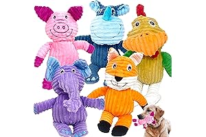 5 Pack Jalousie Dog Toys Assortment Value Bundle Dog Squeaky Toy Assortment Puppy Dog Toy