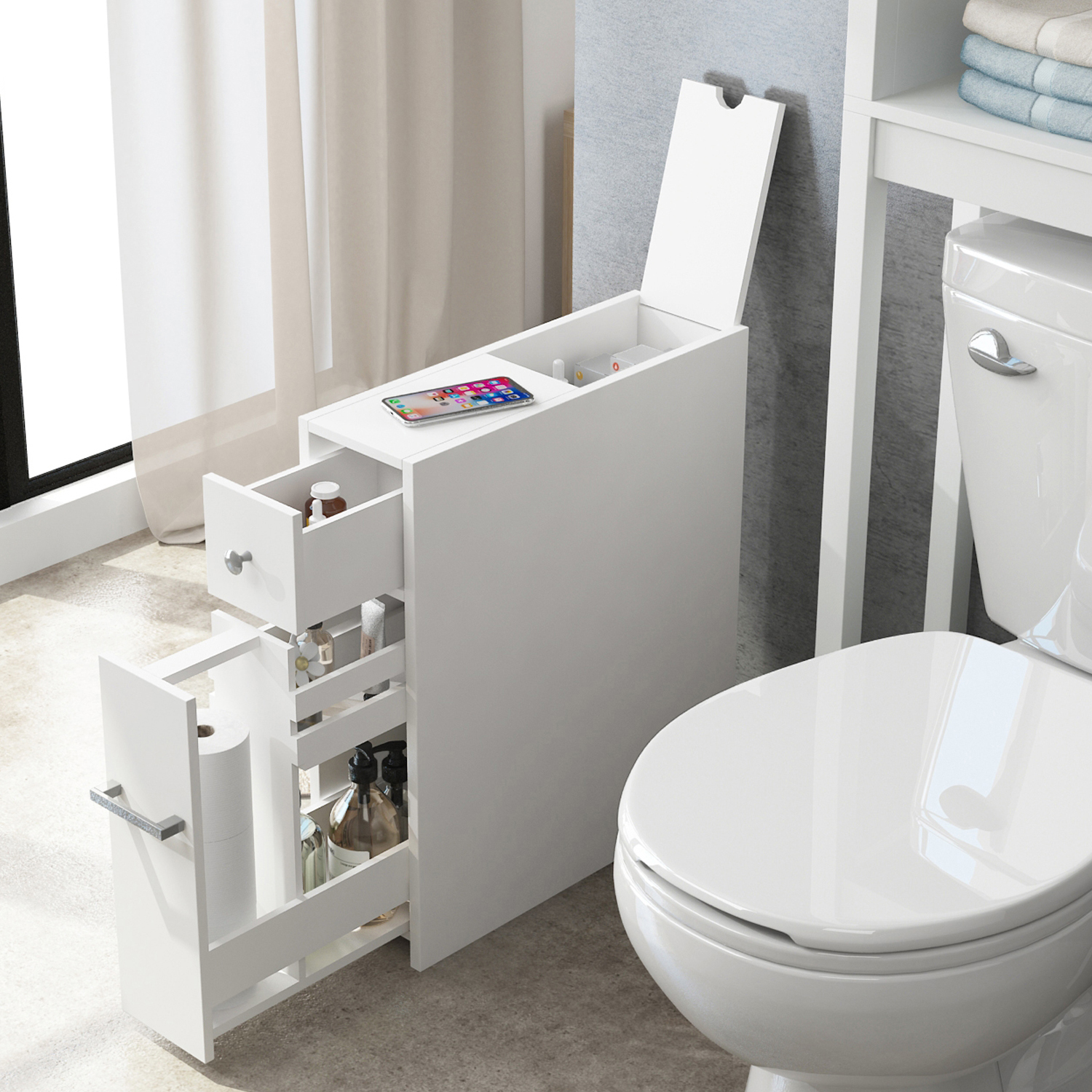 Mobile da cucina Porto in legno ingegnerizzato bianco lucido | Leroy Merlin