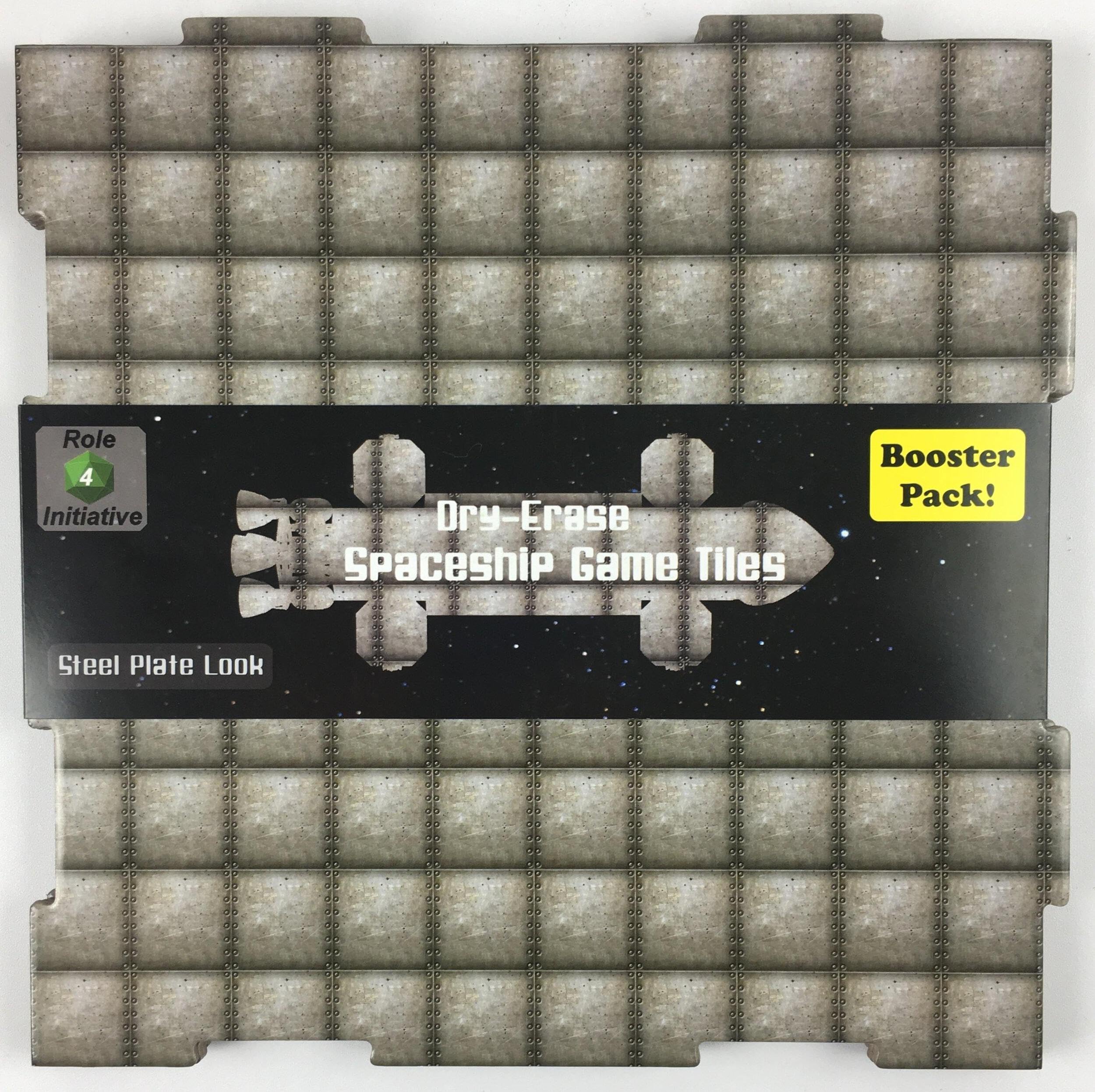 Role 4 Initiative Dry-Erase Dungeon Tiles, Steel Plate, Booster Pack of Two 10