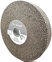 Vista 6 de EXL PRO Rueda de pulido de desbarbado convoluto – 6 x 1 pulgada x 1 pulgada 9S de carburo de silicio mediano – grado profesional – Rueda