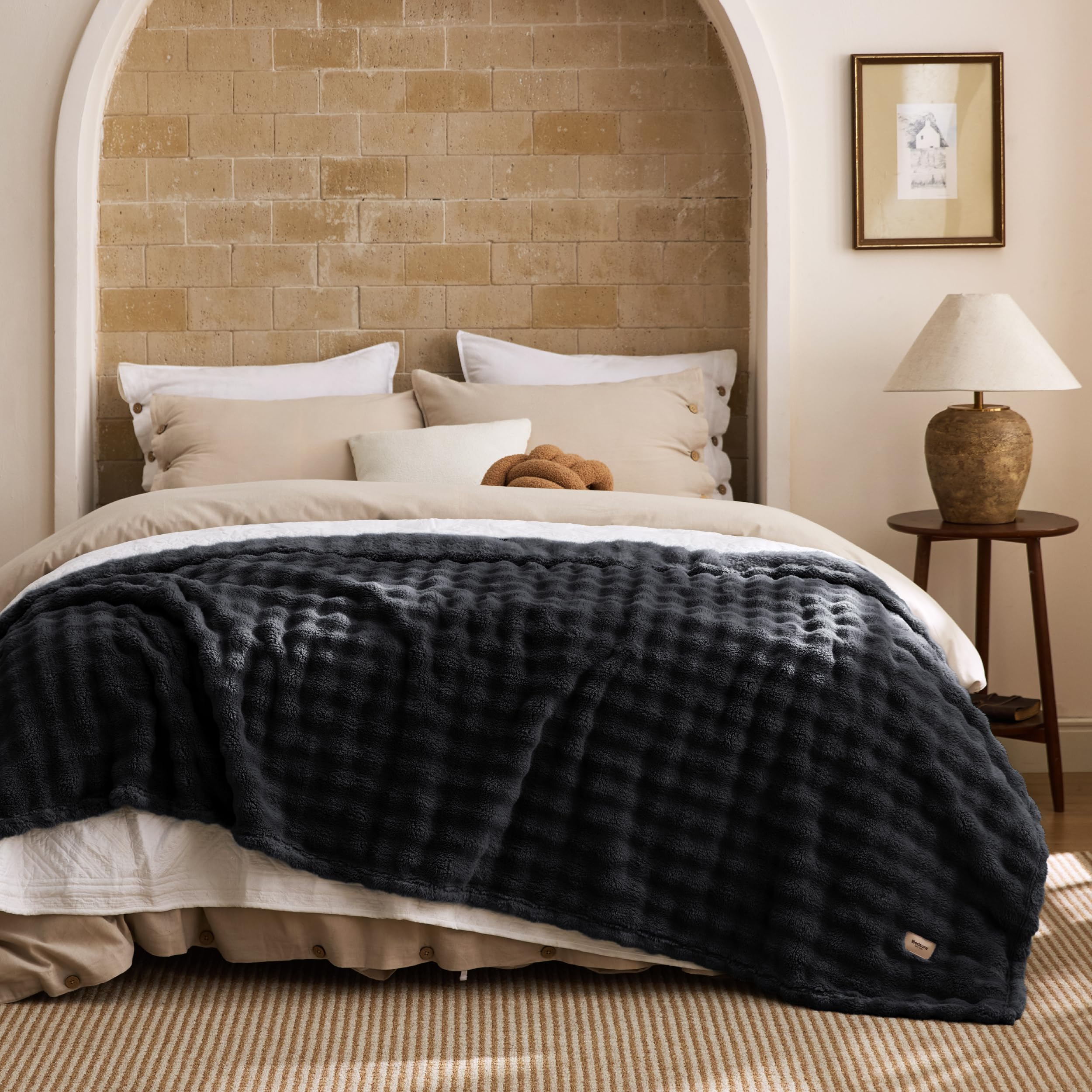 BEDSURE Bubble Decke - Kuscheldecke Flauschig, Sofadecke, Wolldecke & Fleecedecke