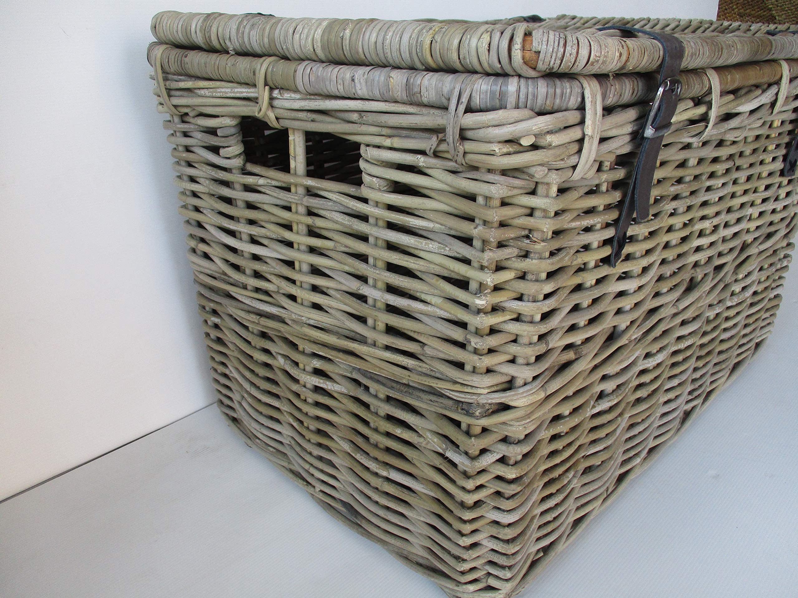 Cesto Baule Porta Biancheria Vimini Rattan GIUNCO KUBU CM 75X46X43 H Porta Giochi Vimini