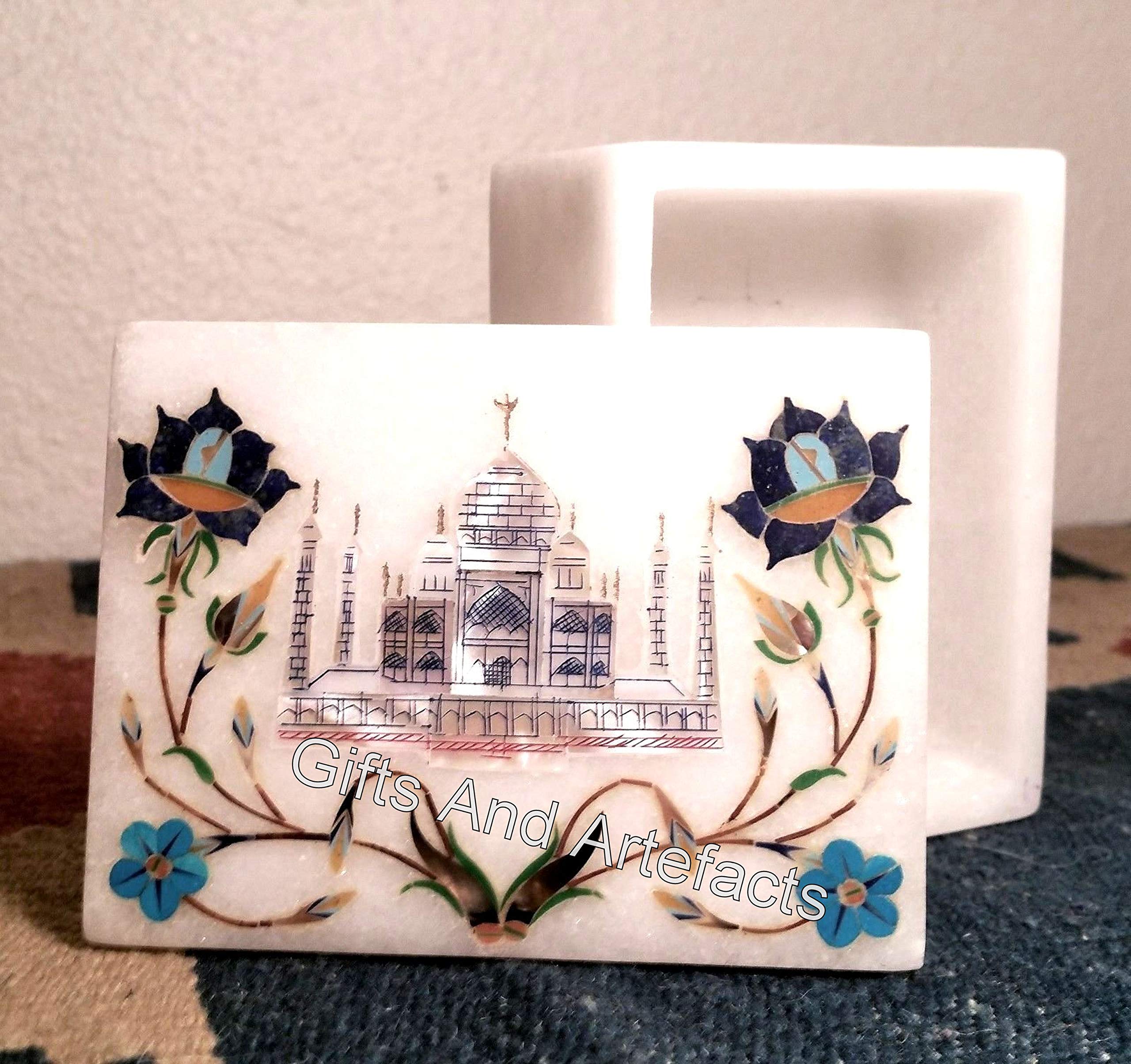 Boîte à bijoux marbre Taj Mahal 15x10cm idée cadeau raffinée et unique