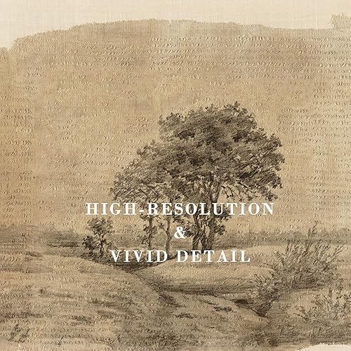 Miniatura 2 de Kizbok Arte de pared neutro, impresión de lienzo de bosquejo de árbol vintage, tonos marrones neutros, pintura al óleo de dibujo de la naturaleza,