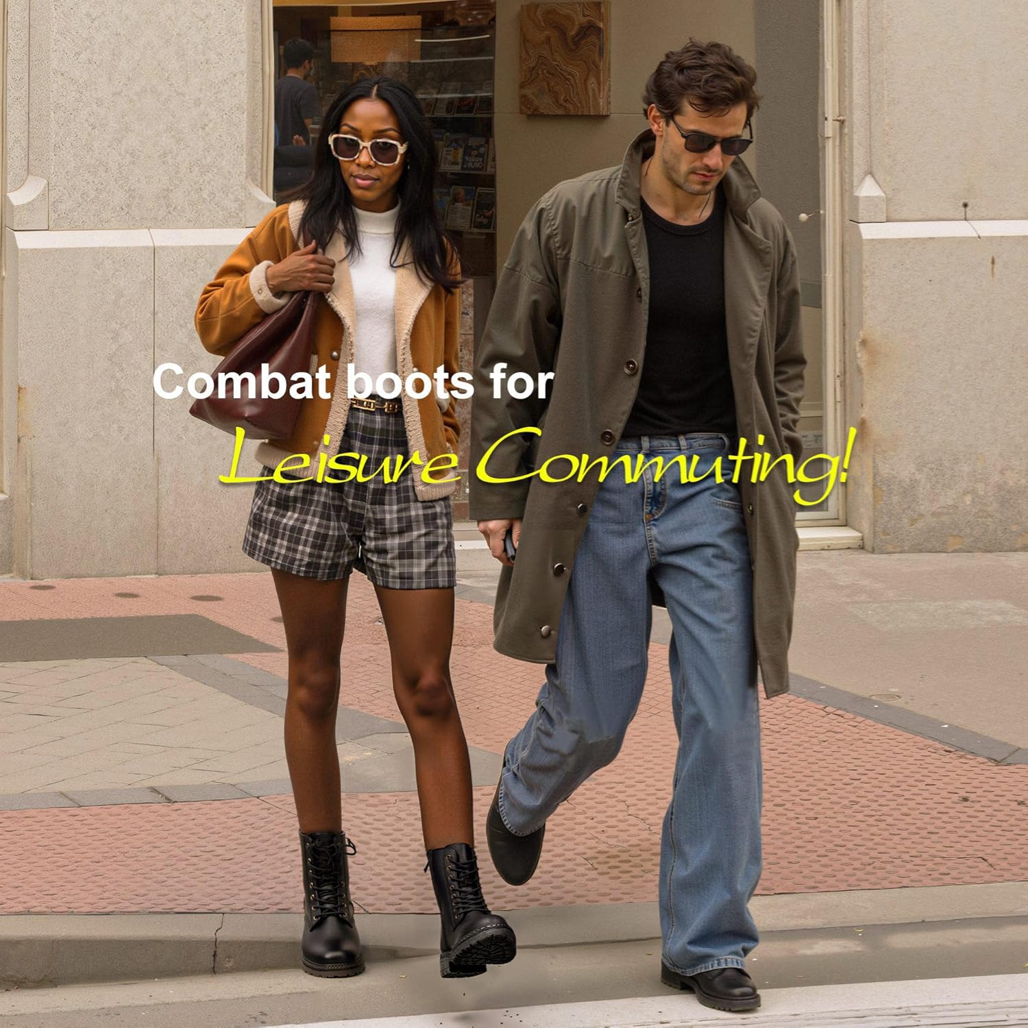 Vepose Women’s Combat Ankle Boots Lace up Classic Short Low Heel Zipper 9623 Booties - Image 9