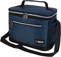 Vista 16 de opux Lonchera térmica para hombres y mujeres, bolsa de almuerzo para el trabajo y la escuela, a prueba de fugas, suave bolsa de almuerzo