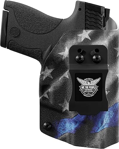 Miniatura 1 de We The People Holsters - Línea azul fina - Transporte oculto en la cintura interior - Funda IWB Kydex - Conduccióninclinaciónretención ajustable