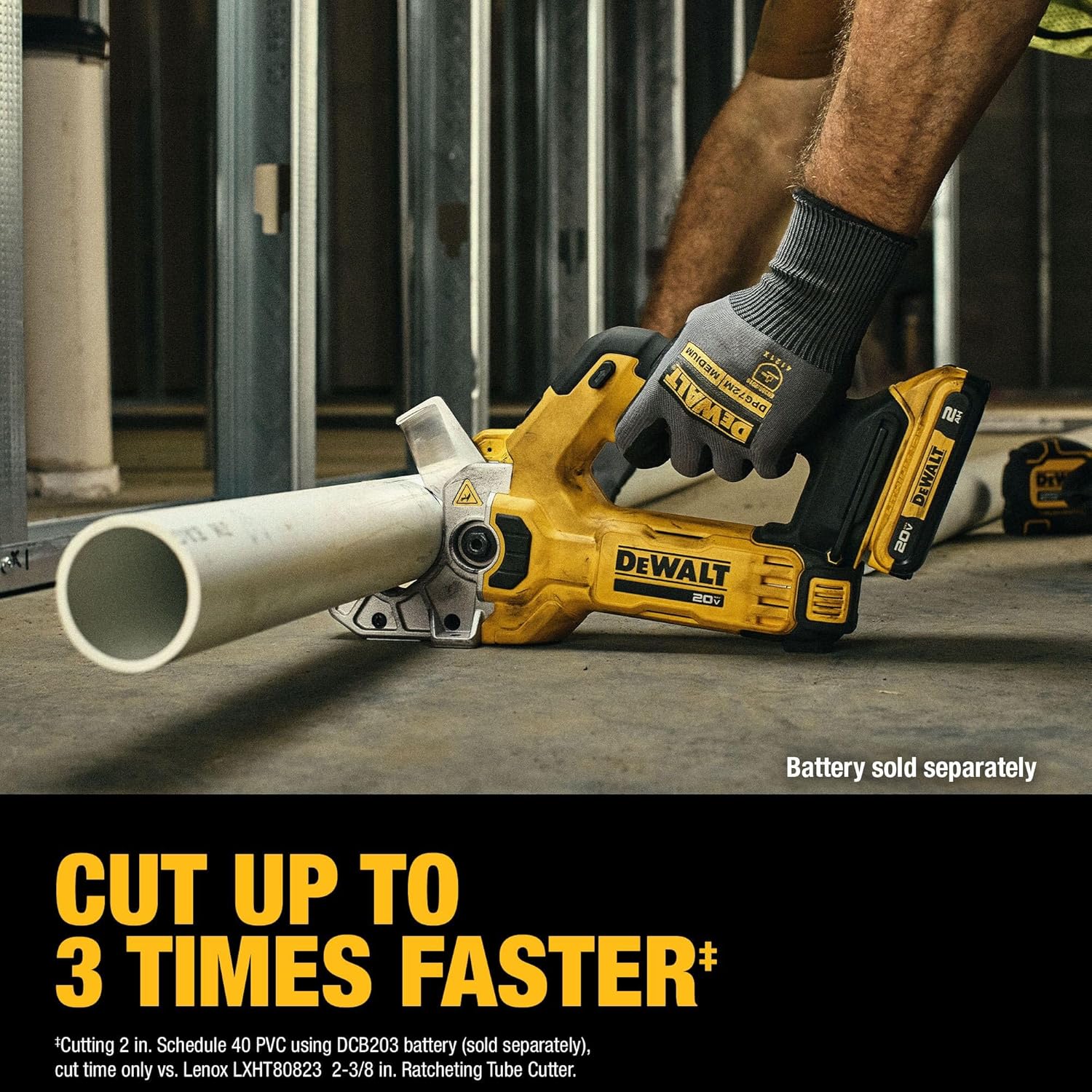 DEWALT 20V MAX Plastic Tubing Cutter, Bare Tool Only (DCE180B) - Image 6