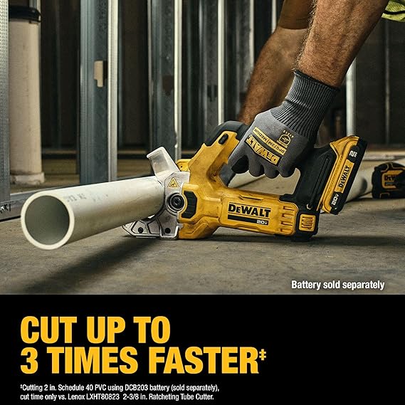 DEWALT 20V MAX Plastic Tubing Cutter, Bare Tool Only (DCE180B)