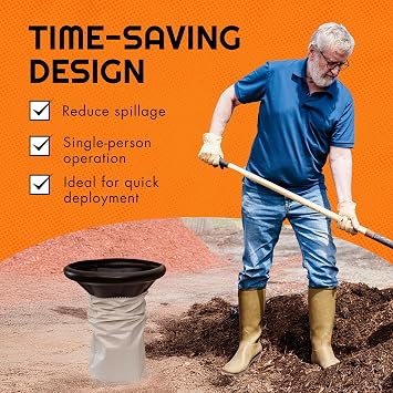 Sandbag Filler Tool - Durable Sand Funnel for Manual Filling-Sand Bag Funnel, Sand Bag Filler Funnel for All Industries, Sand Bag Filler Stand, Easy Sand Bag Filler Tool -1 Sandbag Funnel