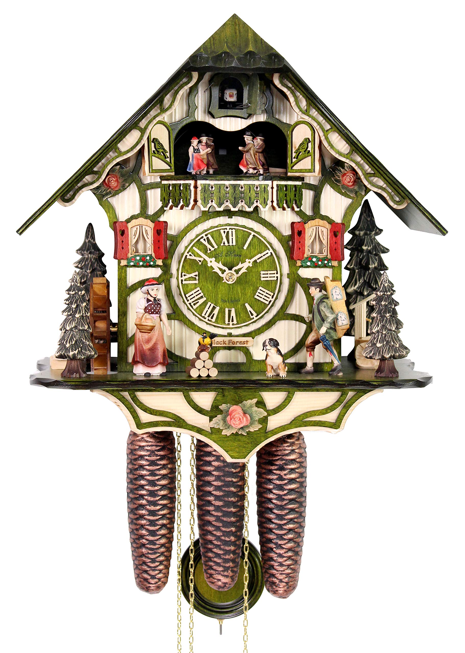 HerrZeit by Adolf HerrCuckoo Clock - Black Forest MAGIC GREEN
