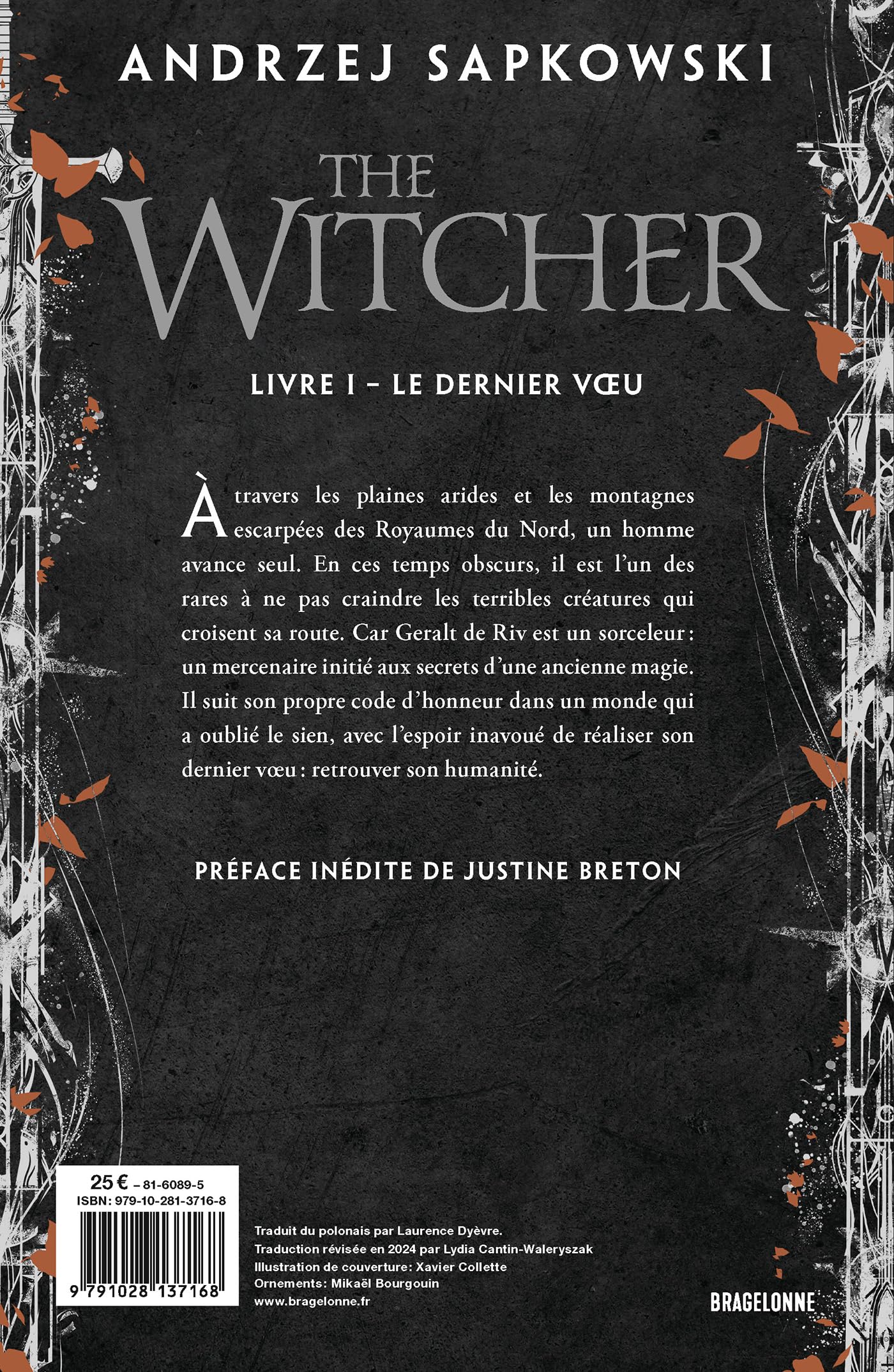 Sorceleur (Witcher), T1 : Le Dernier Voeu (édition reliée)