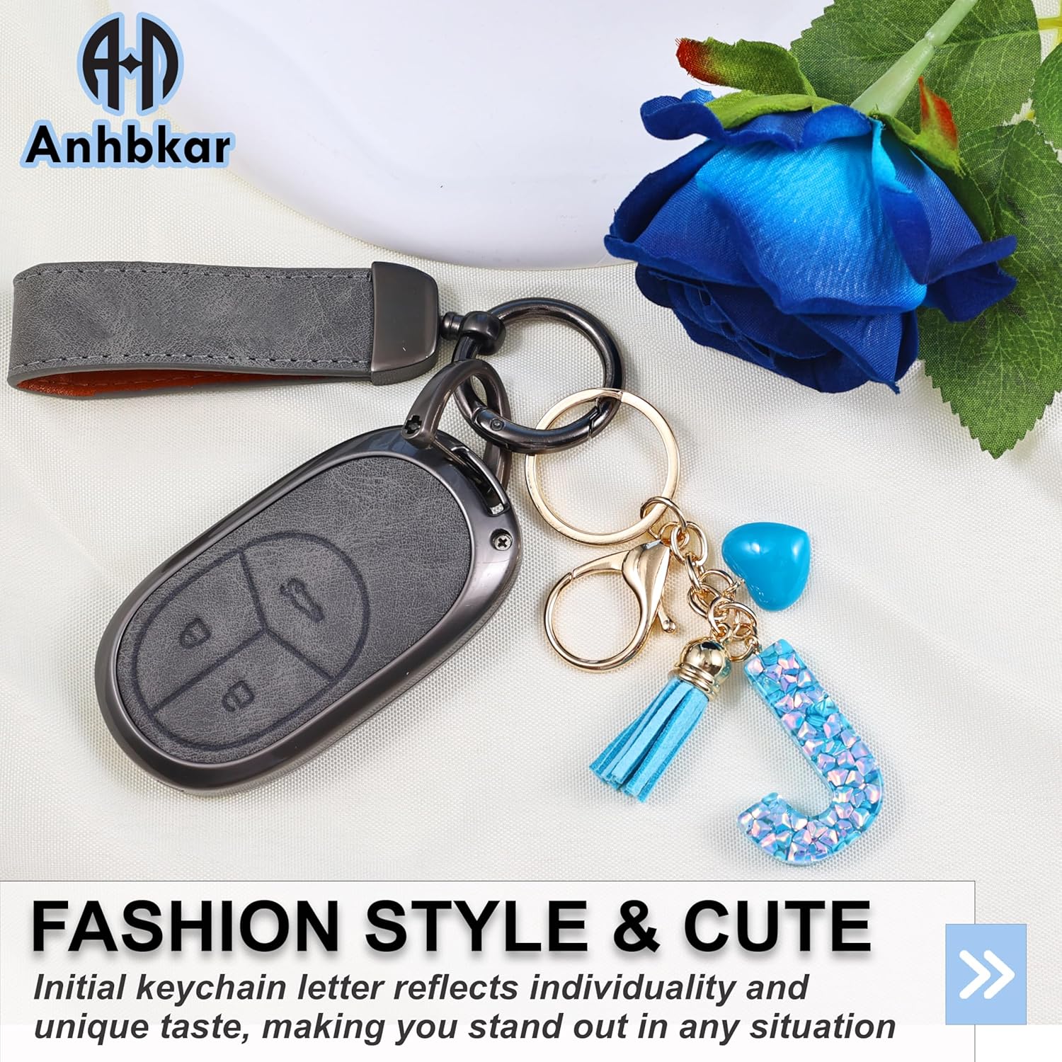 Alphabet Initial Letter Keychain Cute Heart Resin - Letter Keychain for Backpack Charms - Initial Keychains for Women - Image 4