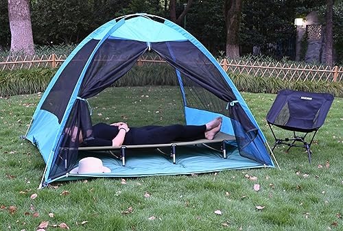 Miniatura 7 de MARCHWAY Tienda de campaña plegable ligera con bloqueo de palanca, fácil instalación, portátil, compacta para viajes al aire libre, caza,