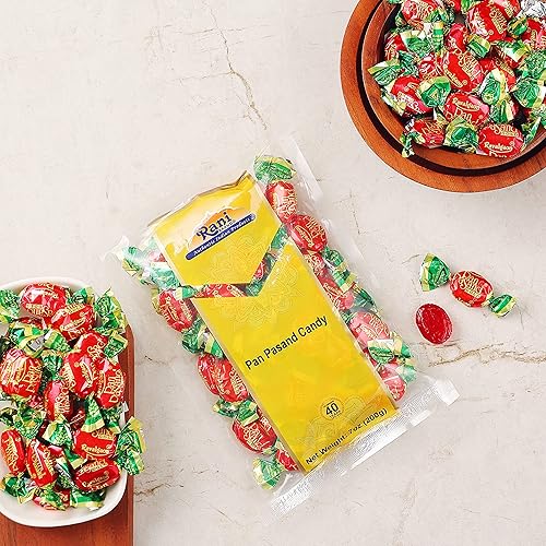 Miniatura 3 de Rani Pan Pasand Candy 7oz (200g) envueltos individualmente  Indian Tasty Treats  Vegano  Apto para gluten  Sin OMG  Origen indio