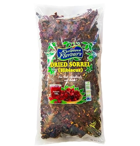 Vista 10 de Flores de hibisco de acedera (2 x 3 onzas), té de hierbas entero, 6 onzas, 100% natural seco crudo, sin OMG, vegano, inspeccionado por la USFDA