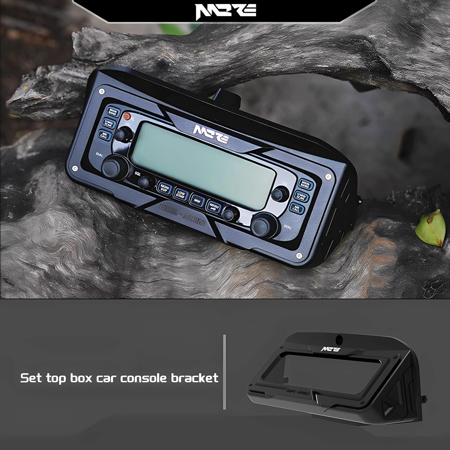 Roof-Mounted Radio Bracket for Tank 300/400, Specific Premium CNC Al-Mg Alloy Set Top Box Car Radio Bracket for GWM Tank 300/400/Hi4-T 2020-2023, Non-Destructive Installation