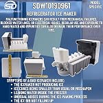 Supplying Demand W10190961 W10122503 Refrigerator Ice Maker Replacement Model Specific Not Universal
