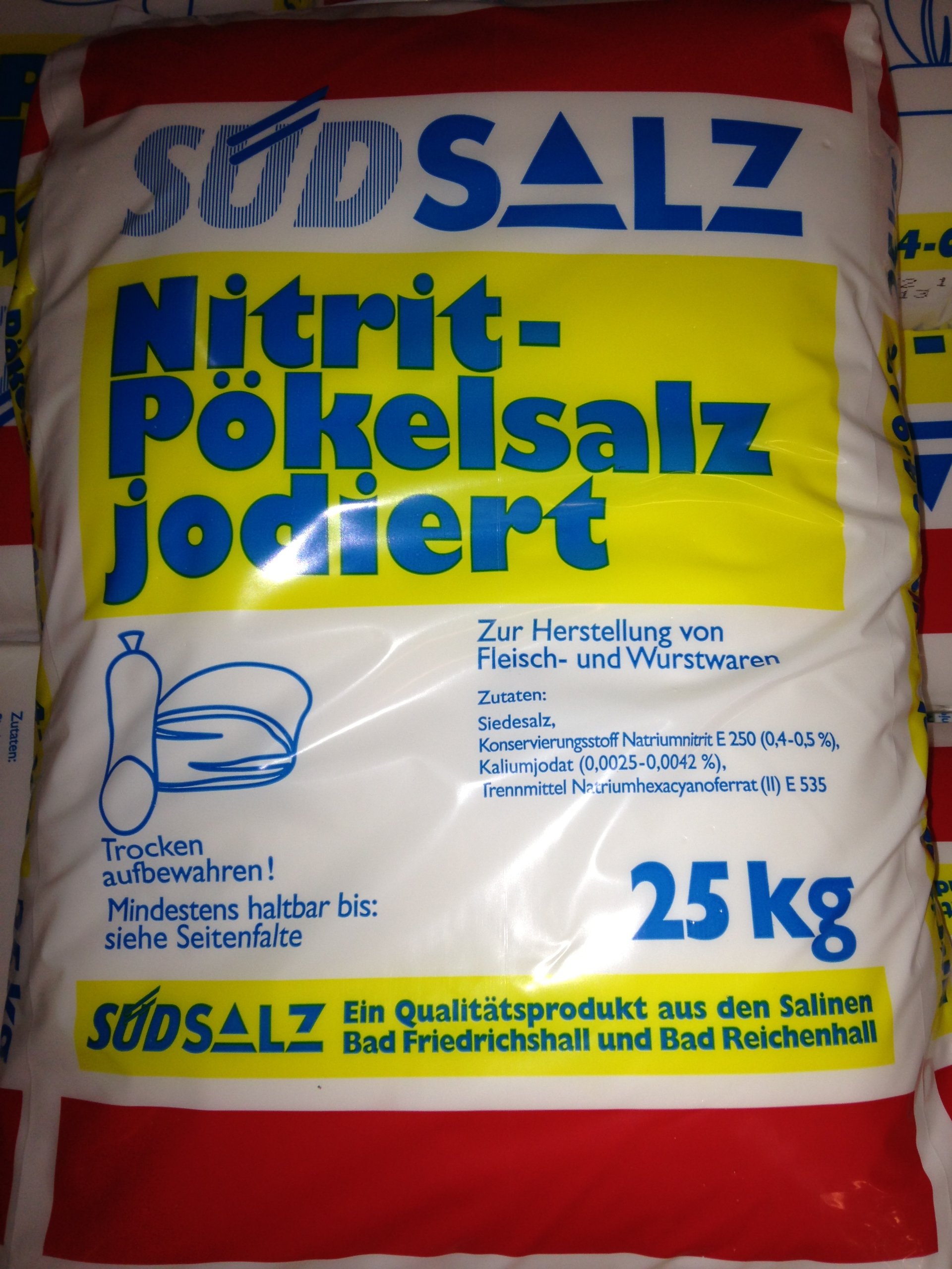 Südsalz Nitrit - Pökelsalz jodiert 0,4-0,5% 25kg