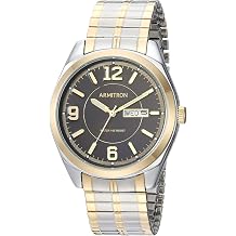 Armitron Men's Day/Date Easy to Read Metal Expansion Bracelet Watch 20/4591