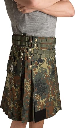 Damn Near Kilt Em Mens Cargo Tactical Utility Kilt - Traditional Kilt