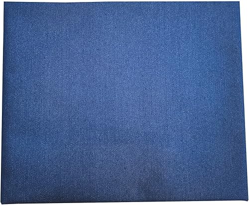 The Yard - Tela de mezcla de algodón de alta calidad de mezclilla elástica de 9 onzas, para manualidades de costura (azul claro, 2 yardas)