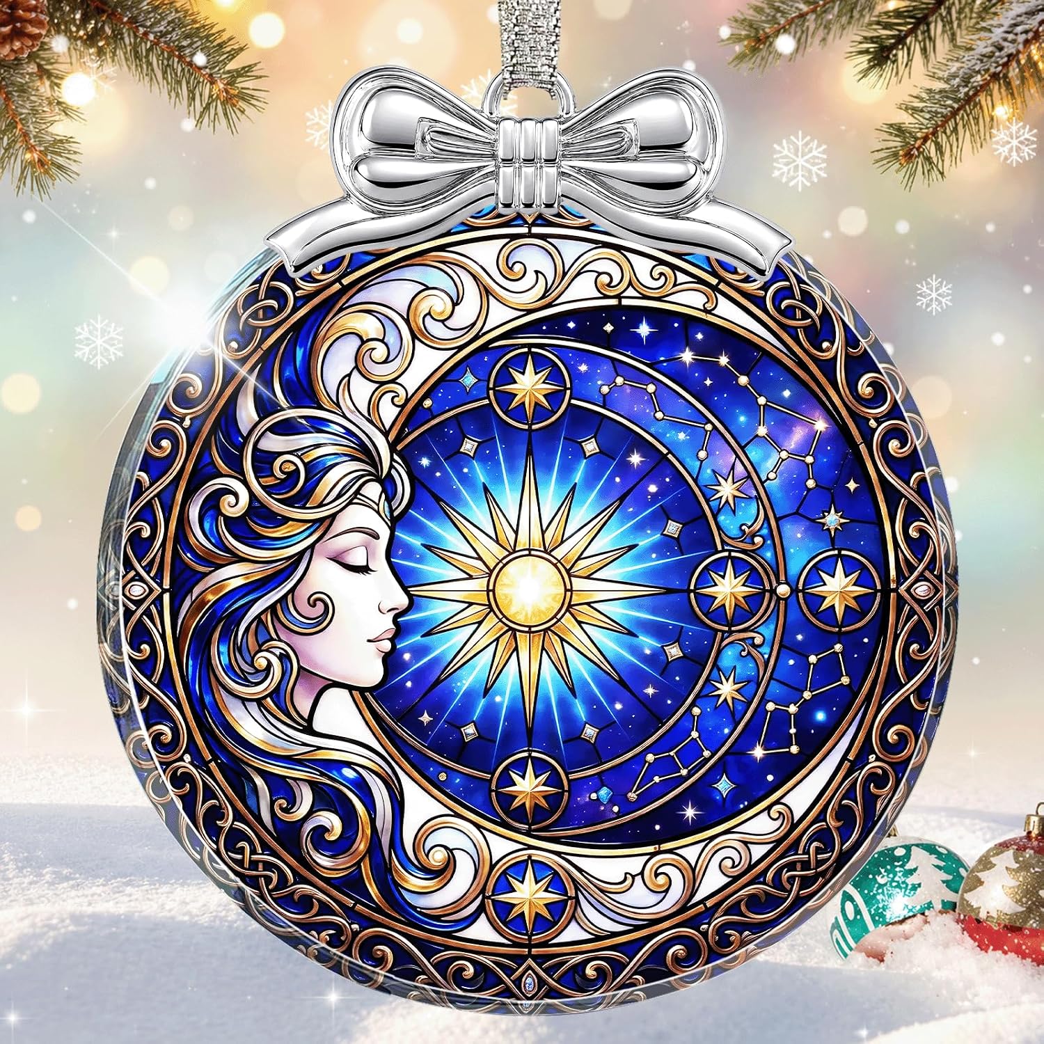 Book Tree Christmas Ornament Unique 2026, Book Lover Gift Glass
