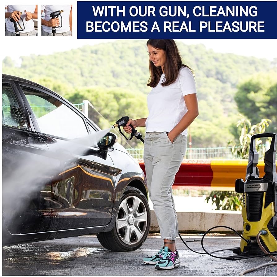 Pistola De Lavado De Alta Presiu00f3n Con 6 Boquillas De 1/4 Pulgadas