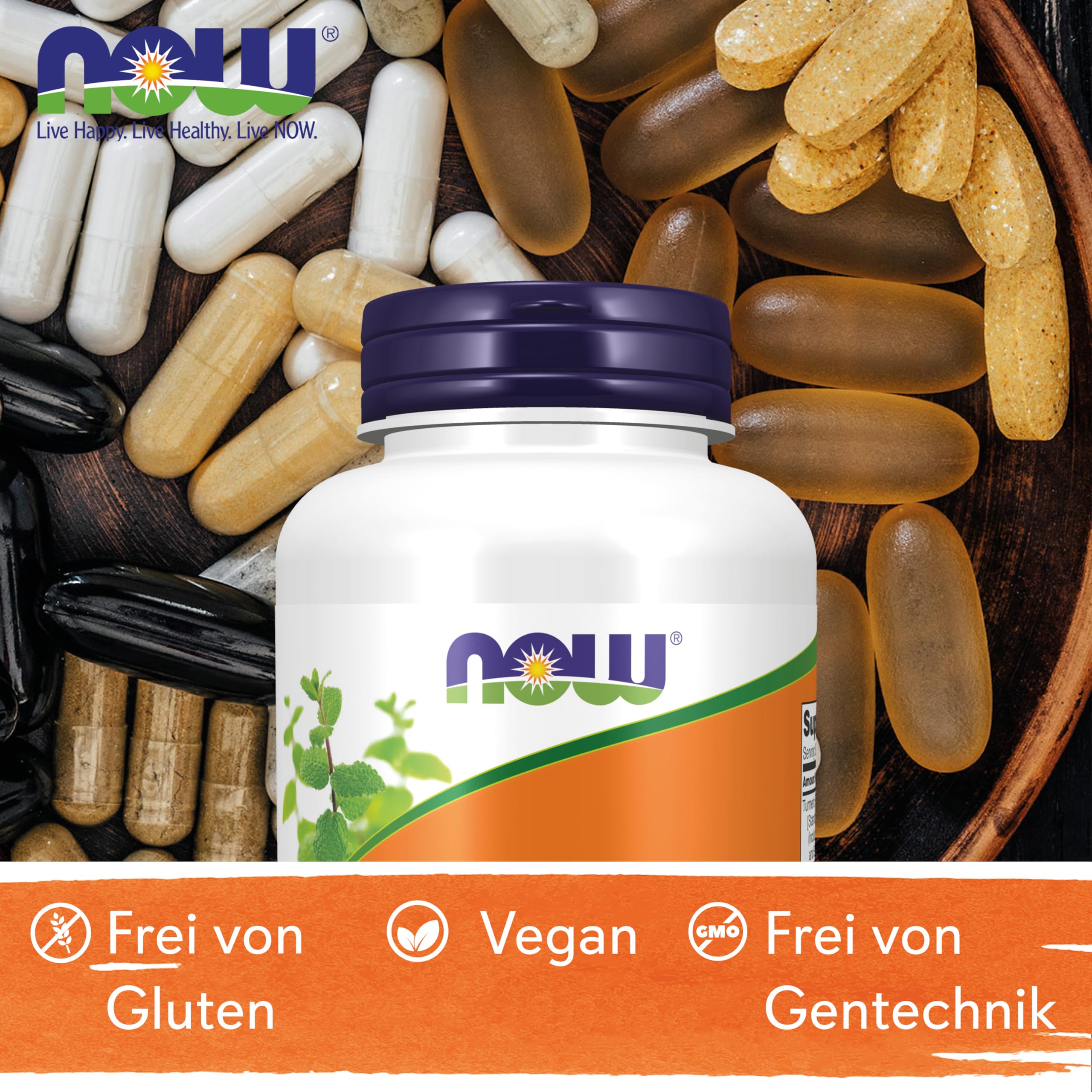 Now Foods, Turmeric Curcumin (Kurkuma), 665mg, 120 vegane Kapseln, Laborgeprüft, Sojafrei, Glutenfrei, Vegetarisch, ohne Gentechnik