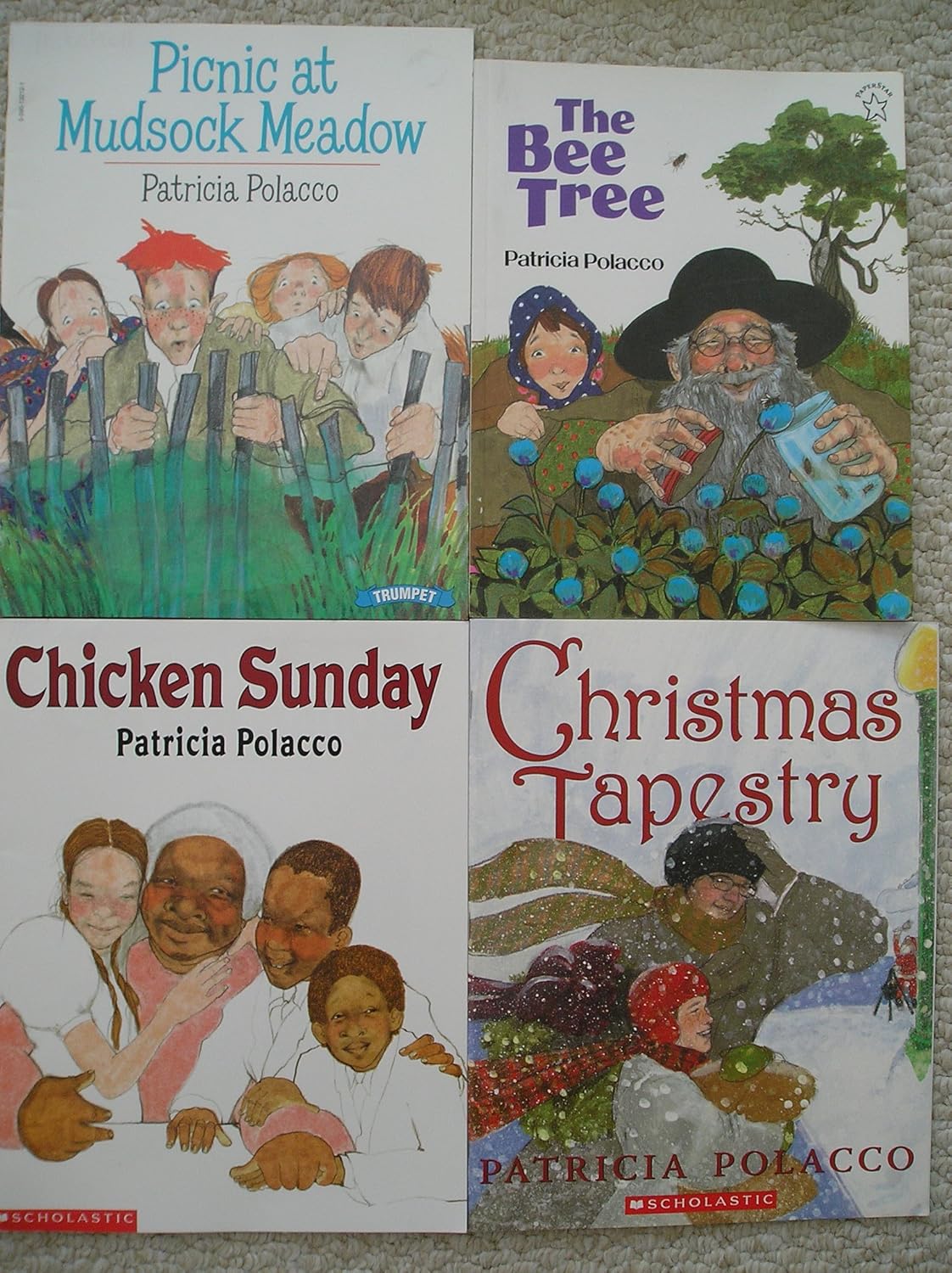 Patricia Polacco Set (Christmas Tapestry Bee Tree Chicken Sunday