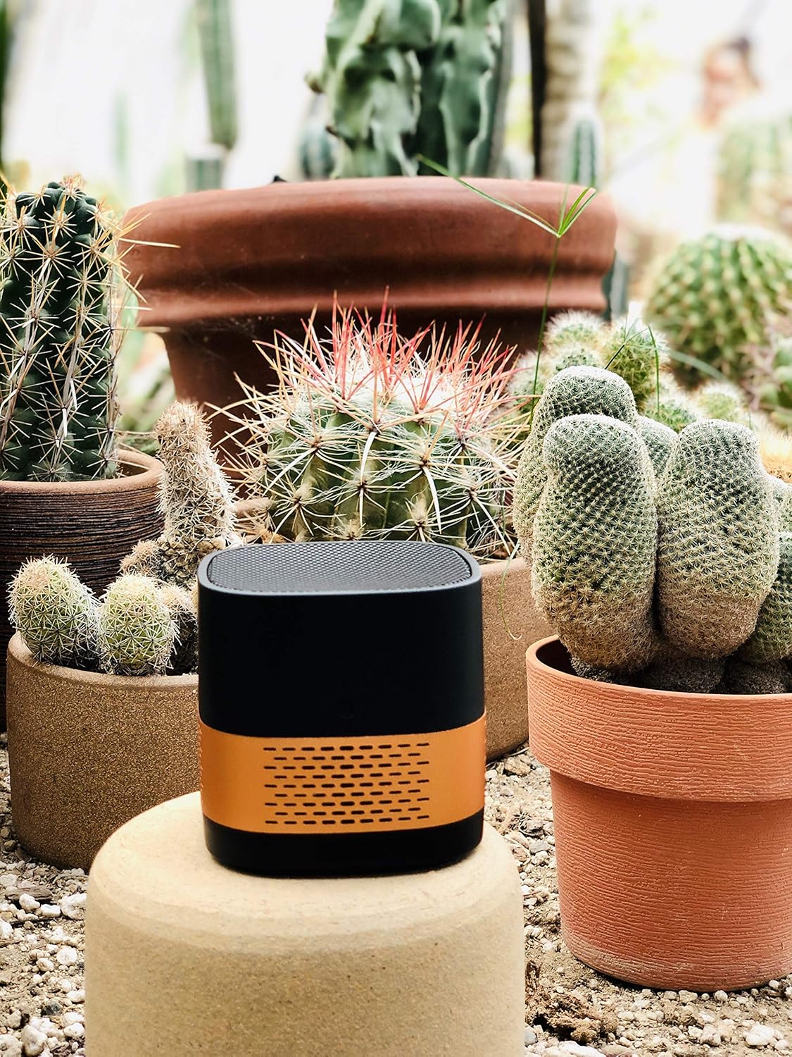 Best Deal Product LUFTQI Cube Portable Consumable-Free Air Purifier for Home, Office, Car, Bedroom, Desk, Air Cleaner for Odors, Allergens, Dust, Pollen, with Air Vent Cap & Car's Cup Holder