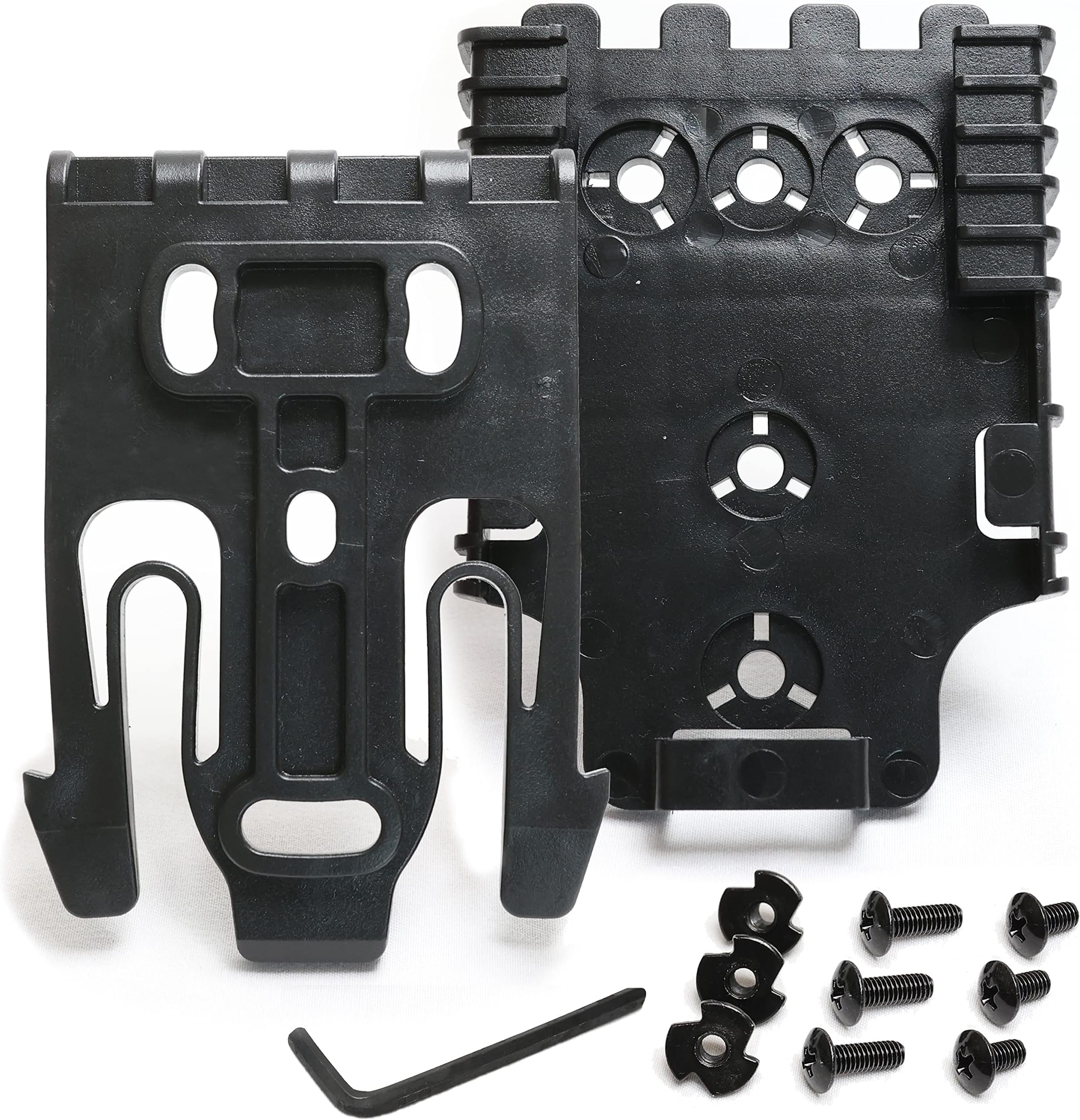 Quick Locking System Kit,Holstopia QLS Platform Attachment with Locking Including Fork and Duty Receiver Plate for Duty Holsters and Accessories