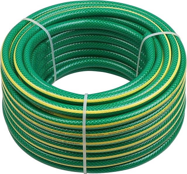 Meister Meister Schlauch Kreuzgewebe, 12,7 mm (1/2 Zoll) - 30 m Länge - Zur Bewässerung kleiner Flächen - Trittfest und Abriebfest - UV-beständig, Gartenschlauch aus Erst-PVC, Wasserschlauch, 9930260 — Schläuche