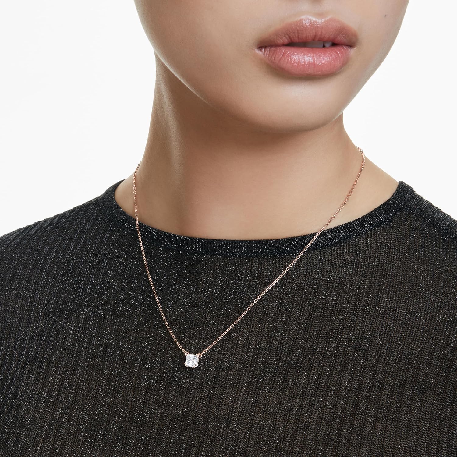 Swarovski Stilla Pendant Rose Gold Shiny White - Image 2