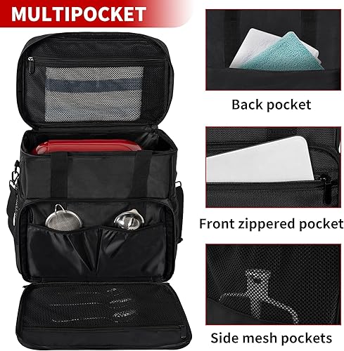 Miniatura 4 de TORIBIO Bolsa de almacenamiento para batidora de cocina compatible con mezcladores KitchenAid de 4.5 cuartos y 5 cuartos de galón y accesorios