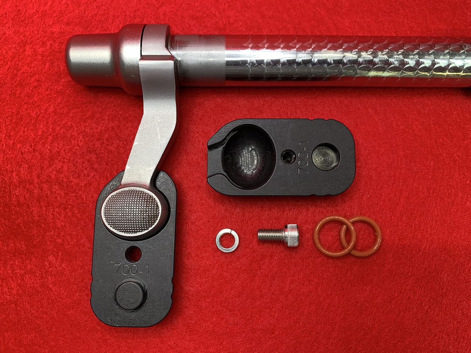 Remington 700 Bolt Action Knob Extension Handle - Aluminum Bolt On/Clamp On, Tactical Version Type #1