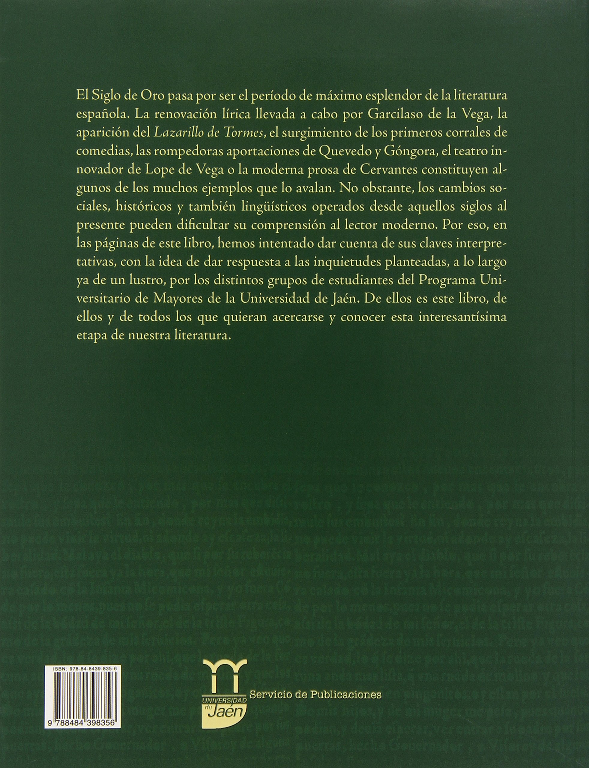 Literatura del siglo de Oro (Mayores)