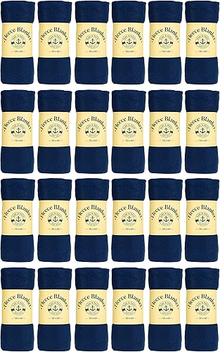 Yacht & Smith Mantas de forro polar suave de 50 x 60, ligeras, acogedoras y cálidas, manta colorida oscura para sofá de viaje al aire libre, al por