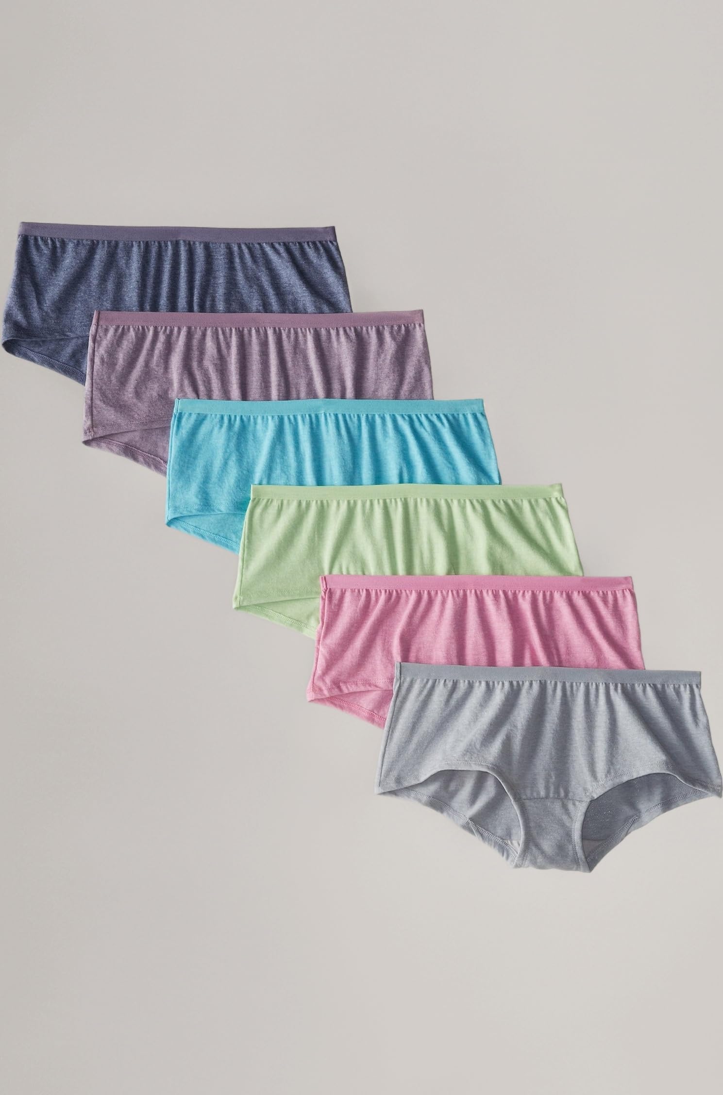 Women's 6 Pack Boyshort Panties