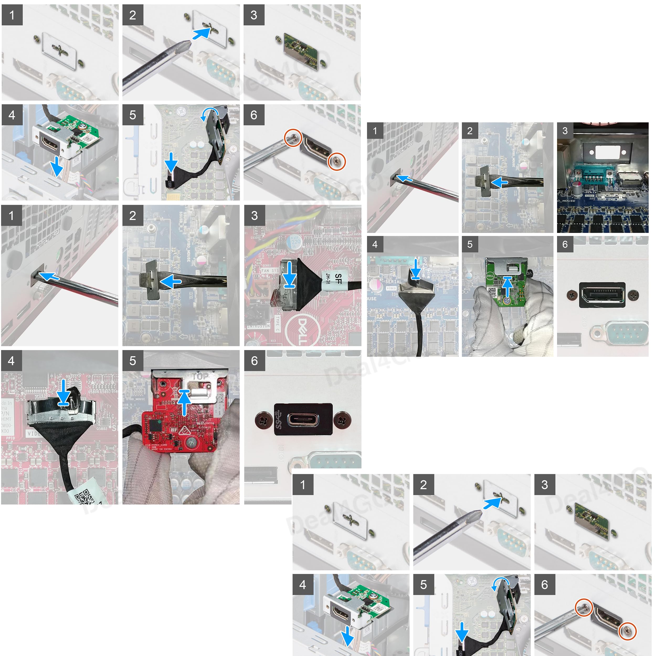 Deal4GO RS-232 COM Serial Port Board T5HNR KMW3T Replacement for Dell Optiplex 5070 5090 7070 7080 7090 7000 3080 3090 MT SFF Tower Desktop, Green