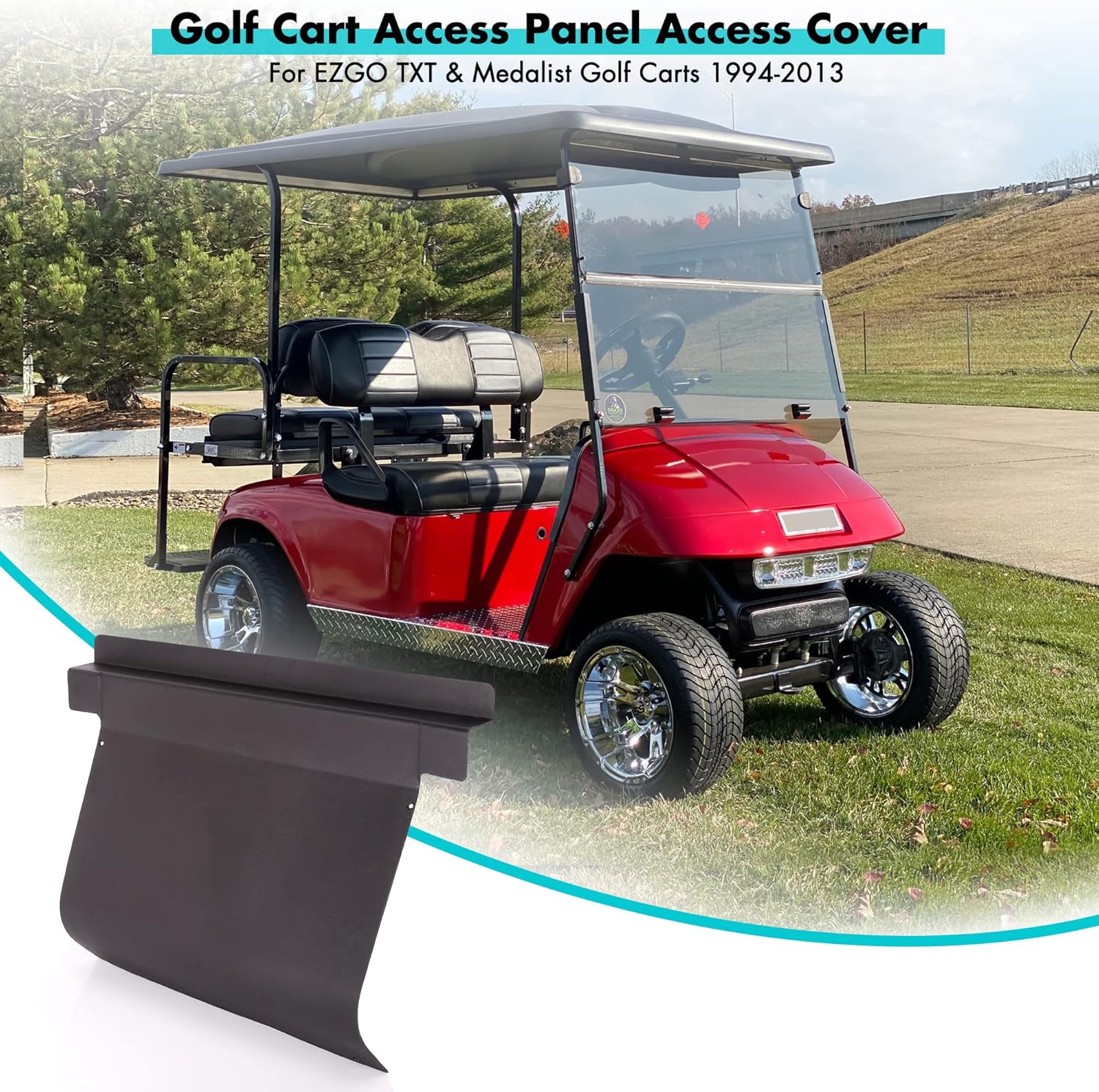10L0L Golf Cart Access Panel Access Cover Fits EZGO TXT&Medalist Golf Carts 1994-2013, Replaces OEM# 71320-G01