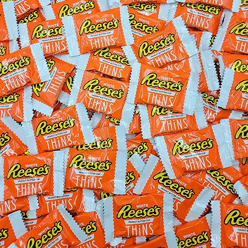Miniatura 8 de ReesesThins - Tazas de mantequilla de maní envueltas individualmente, paquete a granel de 4 libras (paquete de 1)