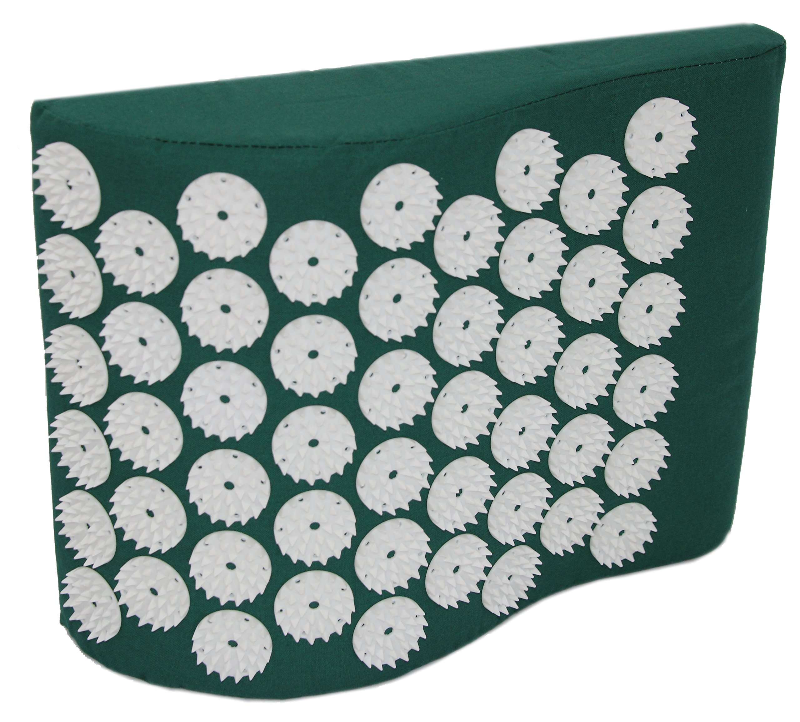Coussin d'acupression de qualité supérieure – Avec des pointes – Pour se détendre la nuque et trouver la paix – Vert – Écologique – 31 x 23 cm