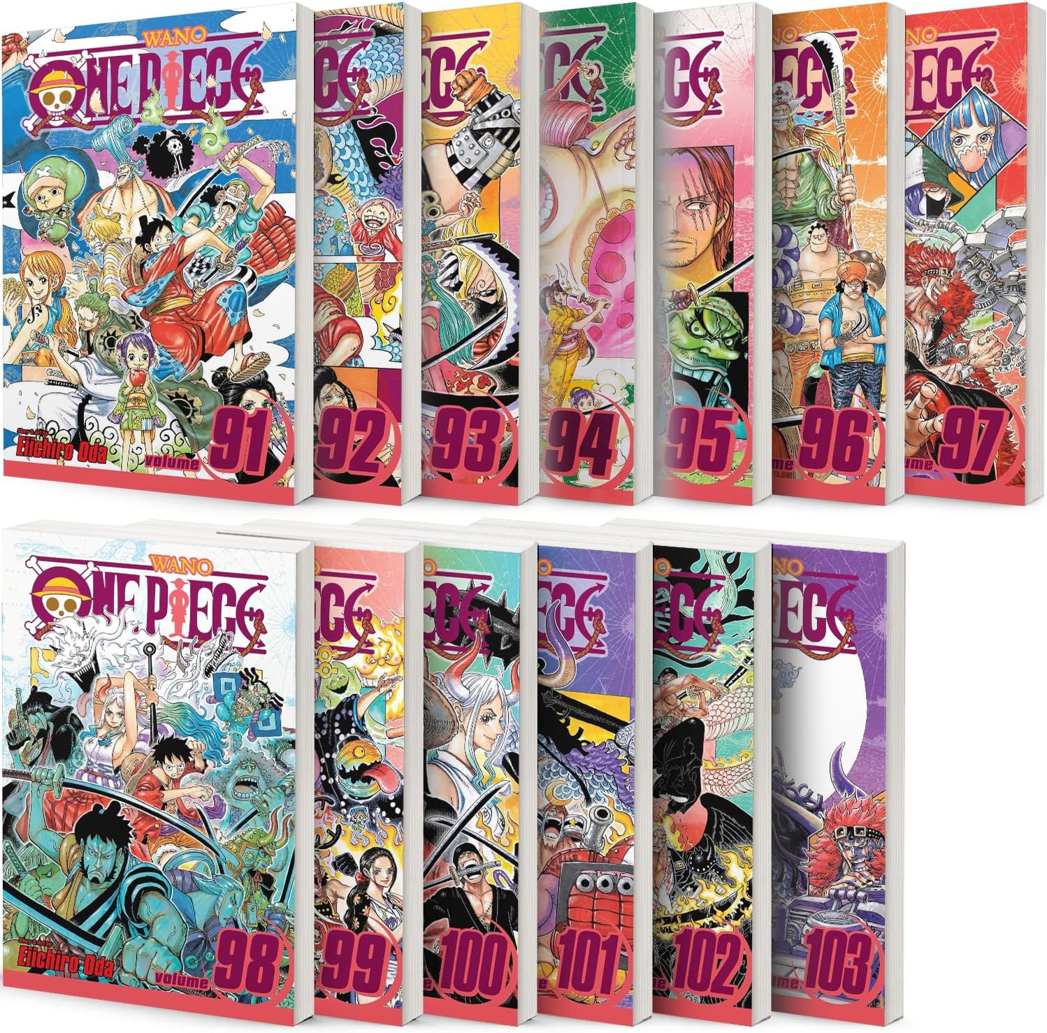One Piece Series: Oda Eiichiro Vol 91-103 Collection 13 book set