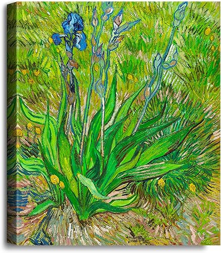 Miniatura 1099 de A&T ARTWORK The Starry Night de Vincent Van Gogh. Tamaño del marco: 36 x 30 pulgadas, tamaño de la imagen: 30 x 24 pulgadas, reproducciones clásicas